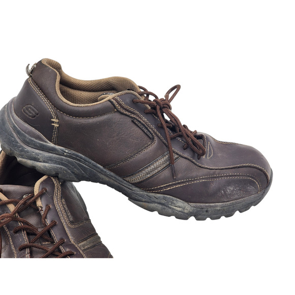 Skechers Shoes Mens 12 Relaxed Fit Leather Air Cooled Memory Foam Sneakers 65419 main image 15